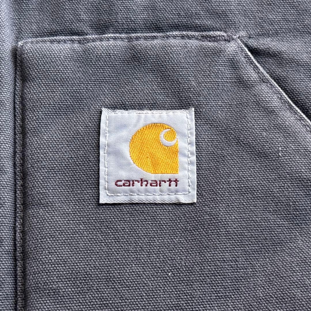 carhartt 【S】ダックベスト 中綿 キルティング グレー フェード