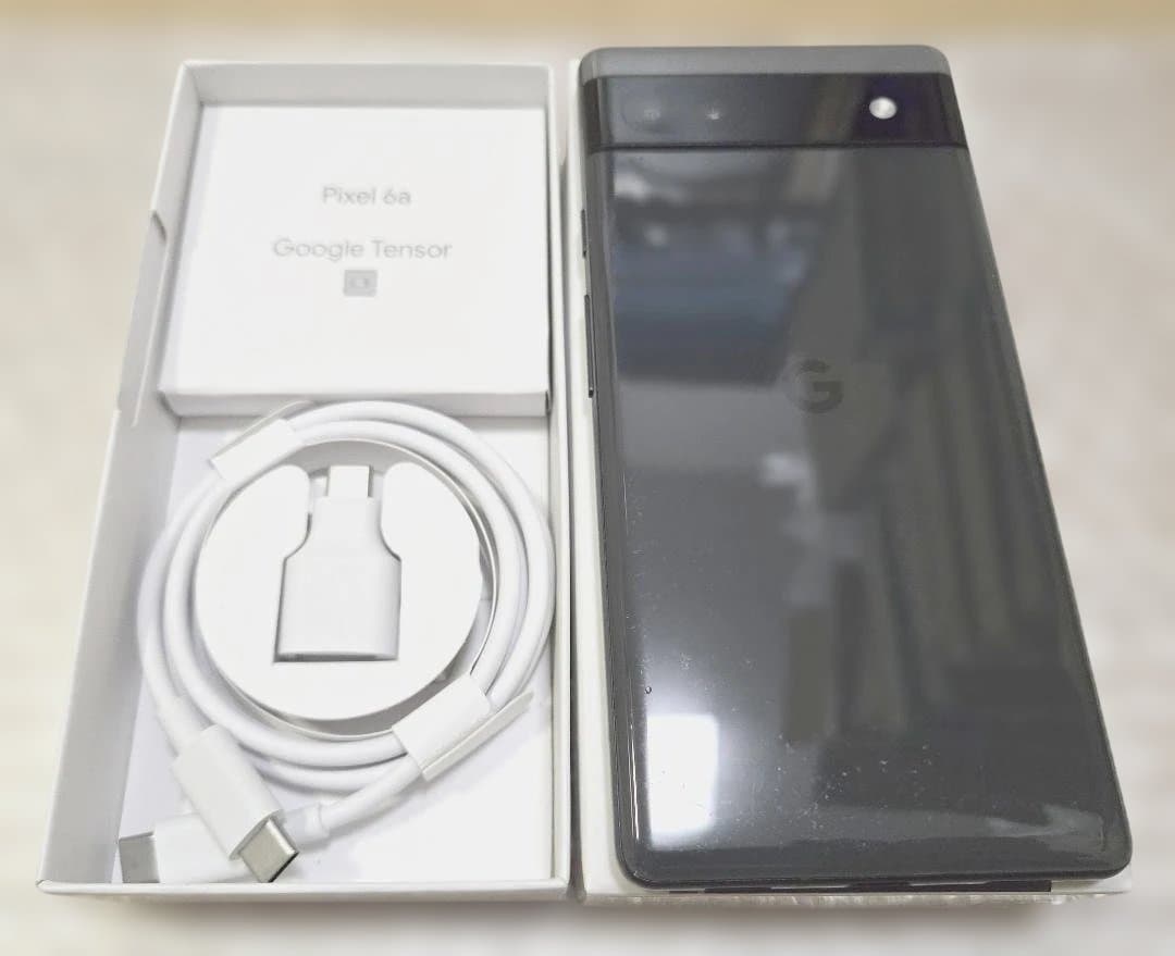 美品 Google Pixel6a 128GB チャコール 公式SIMフリー