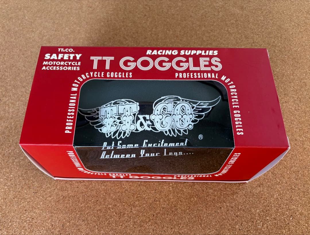 TT&CO TTゴーグルモデルA ブラック　ライトスモークレンズ付