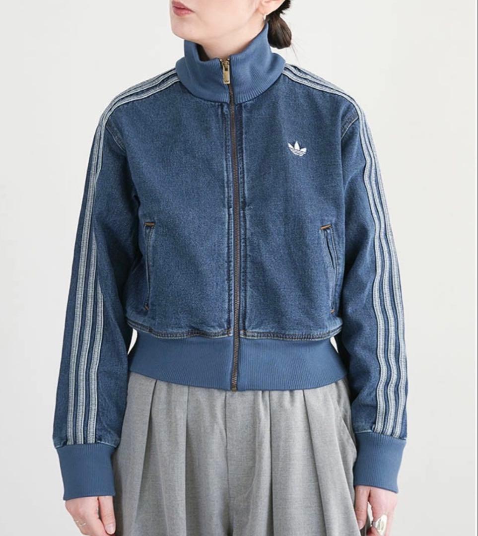 美品✨アディダス　ファイヤーバード　トラックトップ　デニム　トラックジャケット