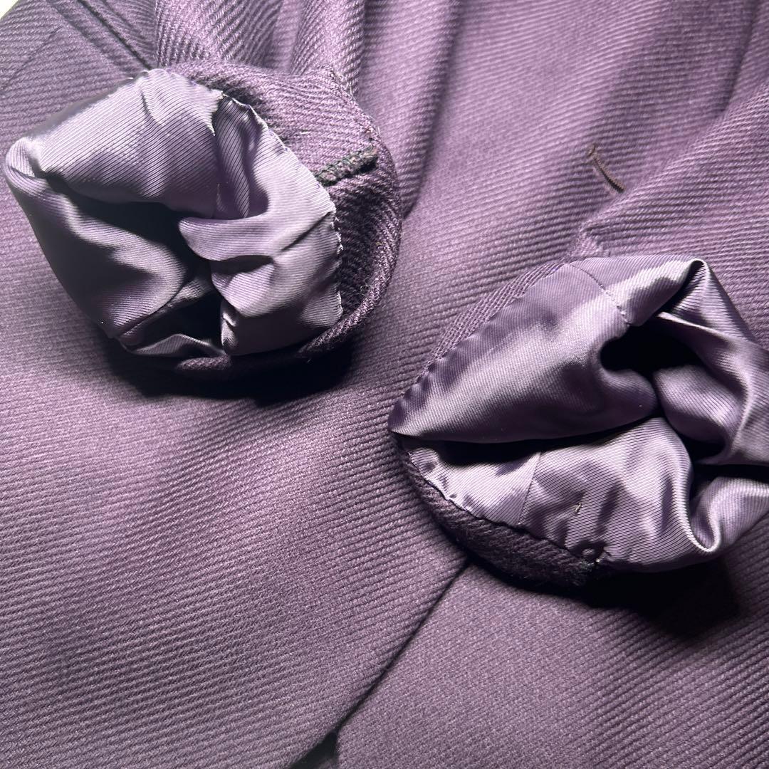 未使用級　BURBERRYS セットアップ　カシミヤ混　金ボタン　ノーカラー