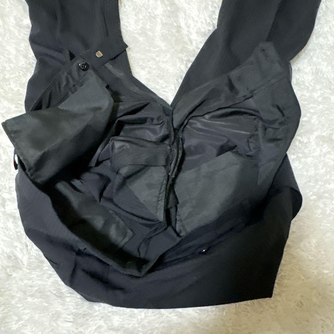 【美品】レミュー スリーピース スーツ セットアップ 洗える AB6 L 黒