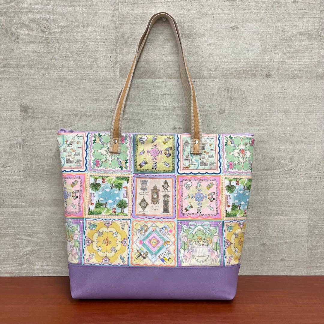 yukiemonハンドメイド　ビッグトートバック＆20㎝ぶら下げポーチ　⑫