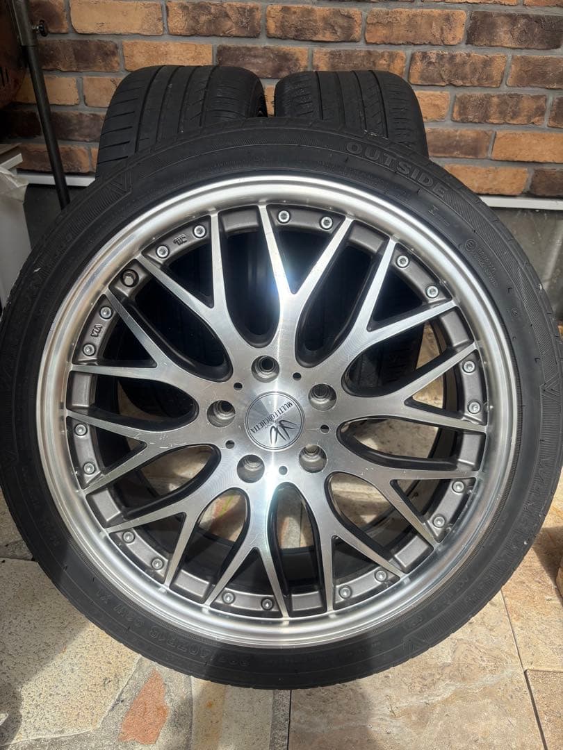 18インチ ロクサーニ、アルミホイールセット 多スポーク