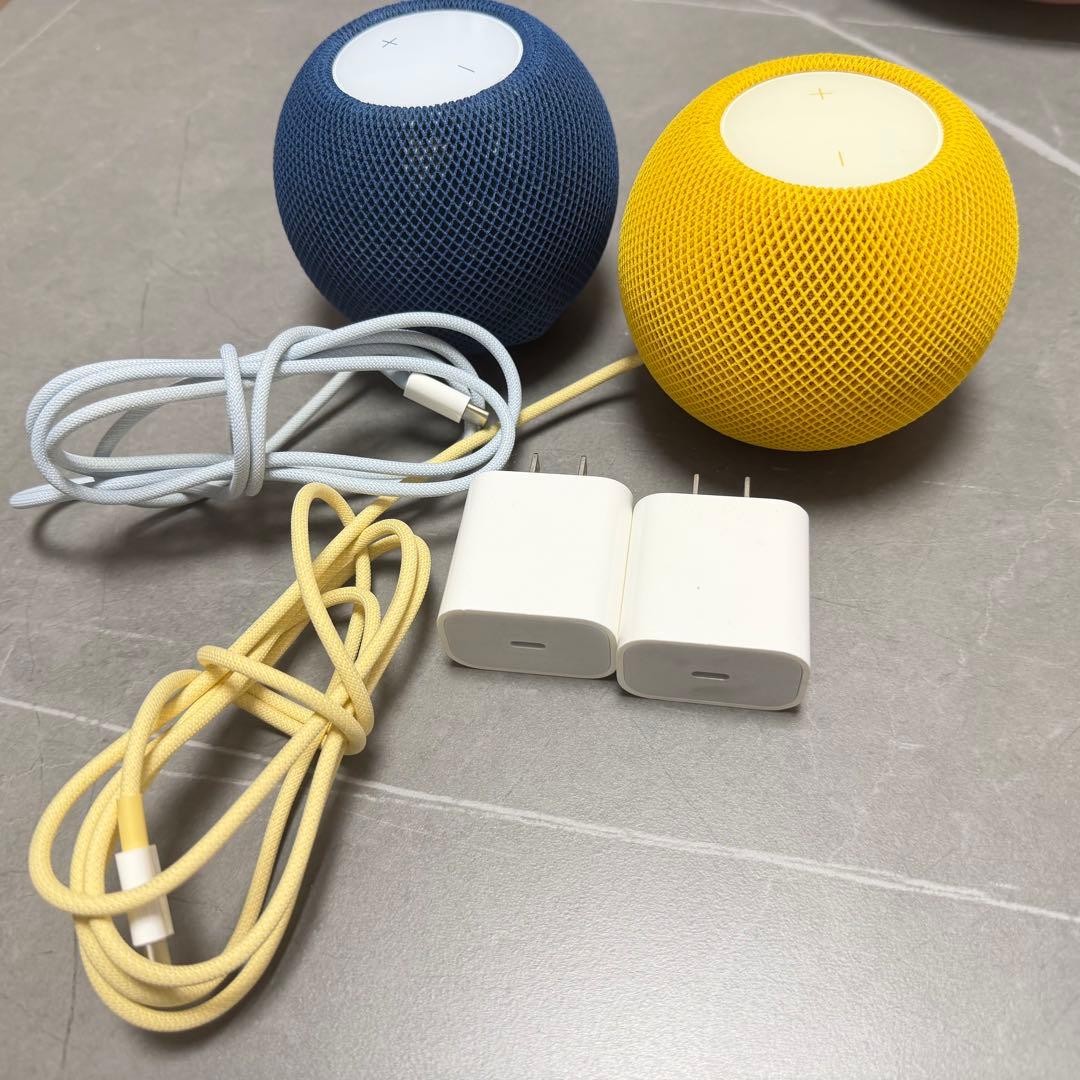 スマートスピーカー 青 黄 2個セット