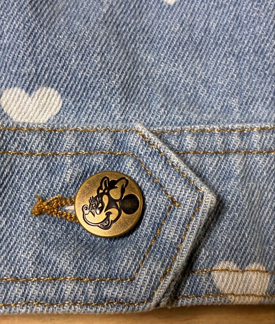 L 新品　レディース デニムジャケット ミニー アベイル　ディズニー　ミニパル