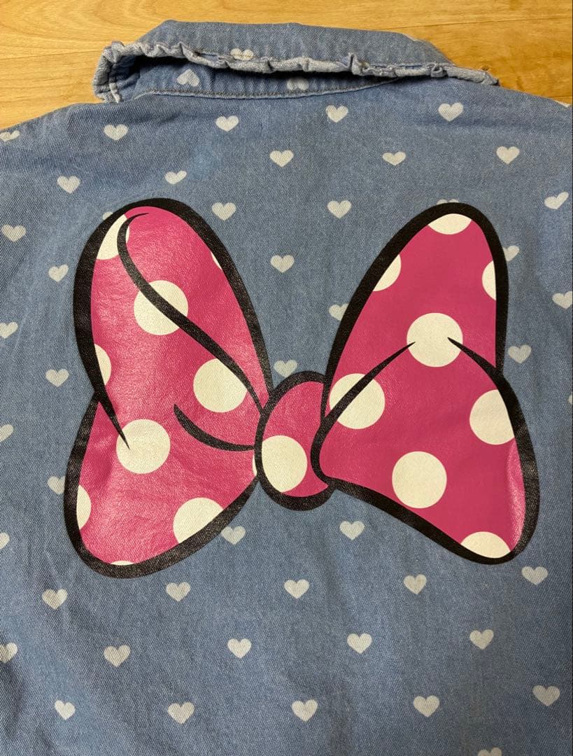 L 新品　レディース デニムジャケット ミニー アベイル　ディズニー　ミニパル