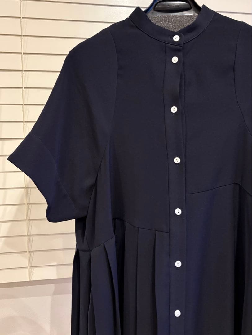 ENFÖLD ＊ASYMMETRY PLEATS DRESS ワンピース36