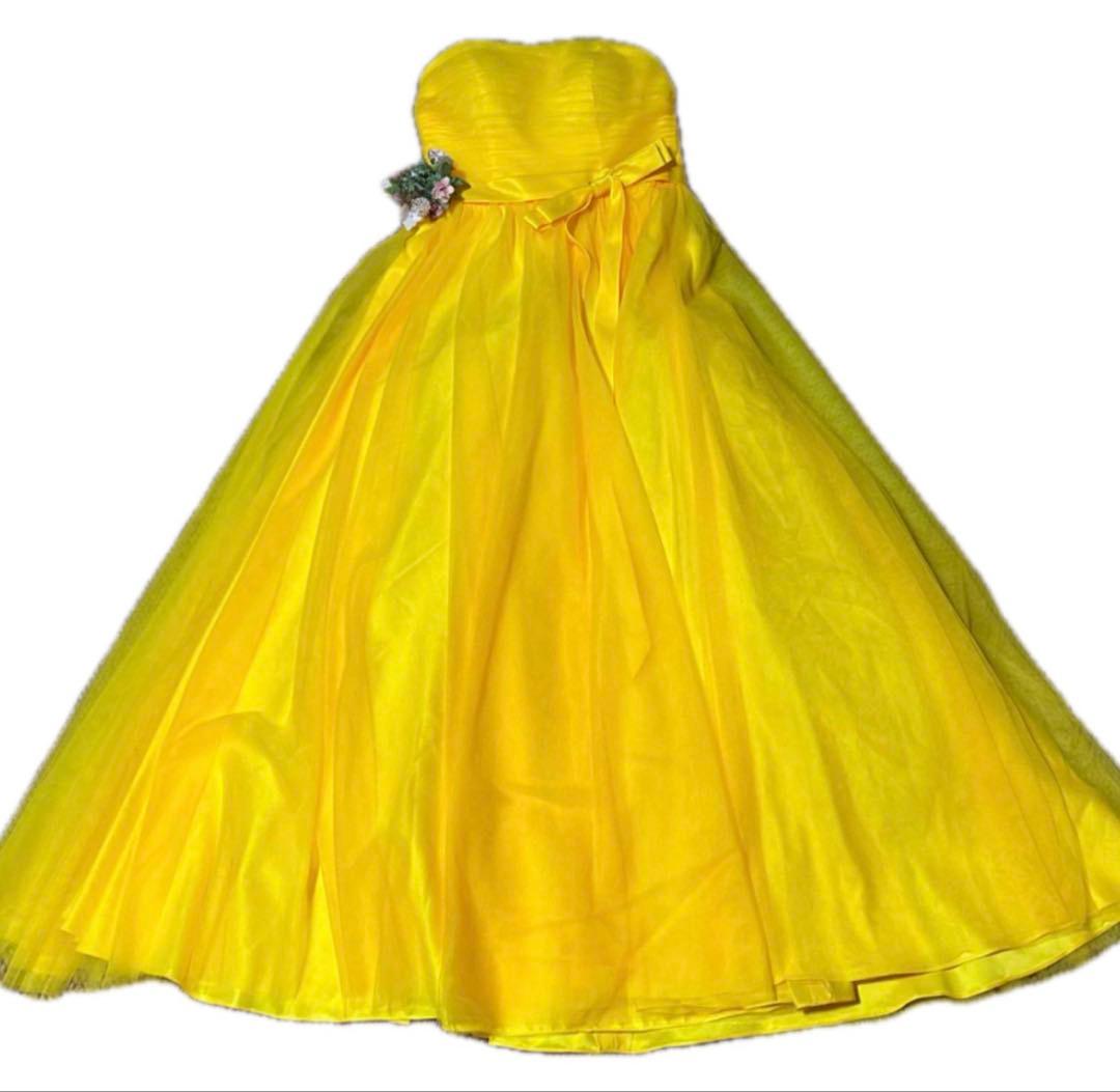 ココメロディCOZK14023　ソフトチュール　カラードレス　15号　＆　髪飾り