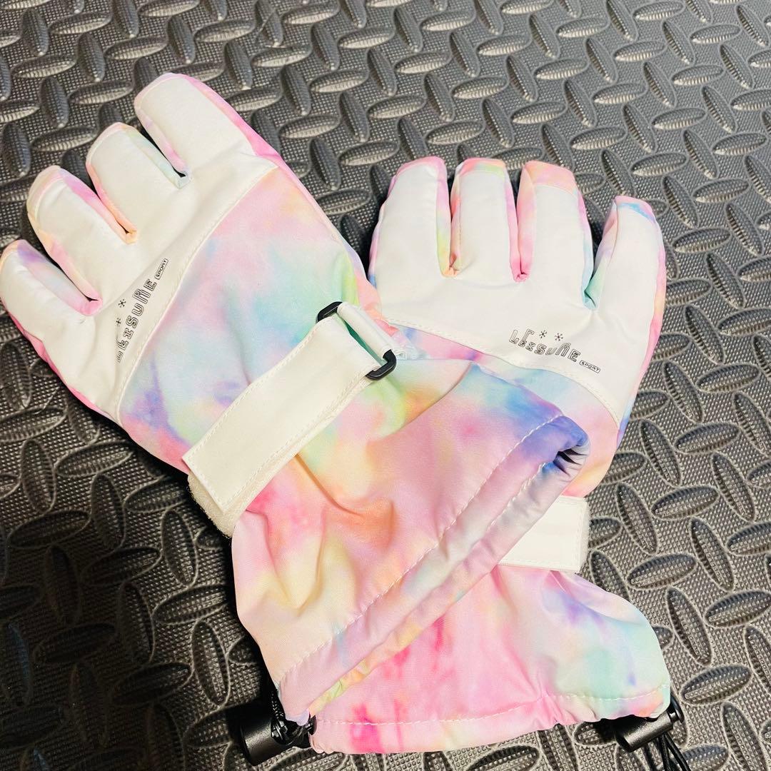 新品スノーボードウェア 女性用 青紫手袋付き