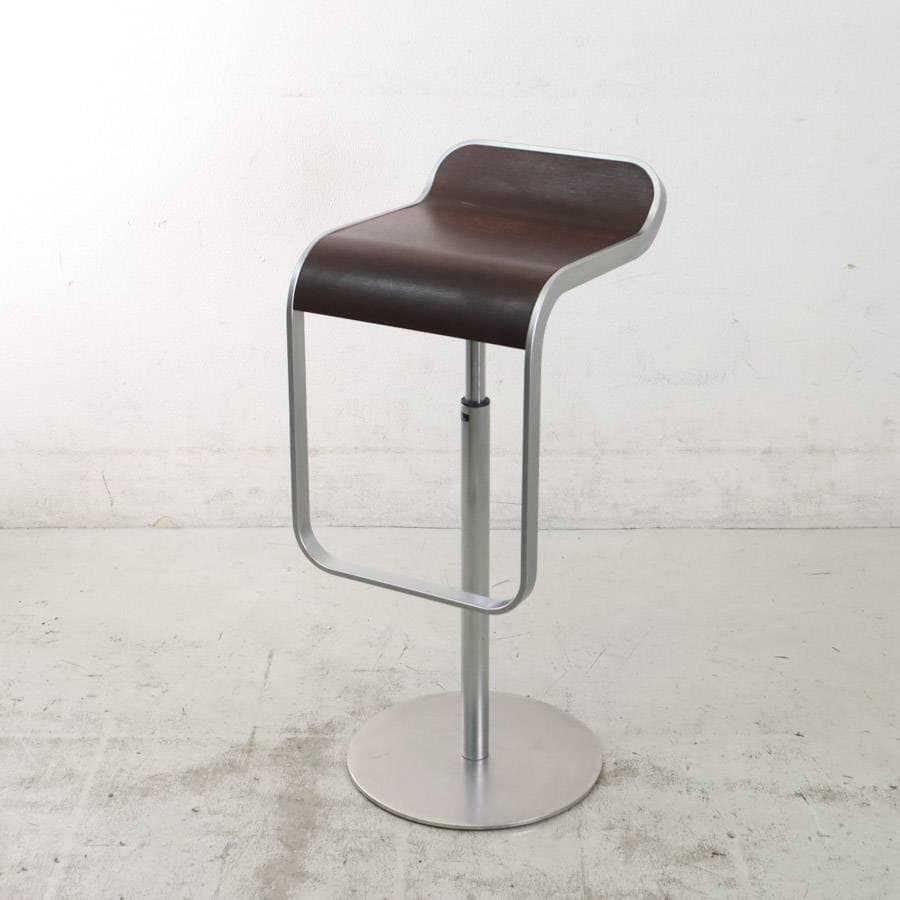 はなこ様6の5ラパルマ レム ハイスツール オーク突板 ブラウン 昇降回転