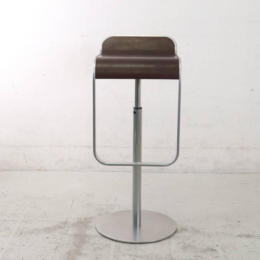 はなこ様6の5ラパルマ レム ハイスツール オーク突板 ブラウン 昇降回転