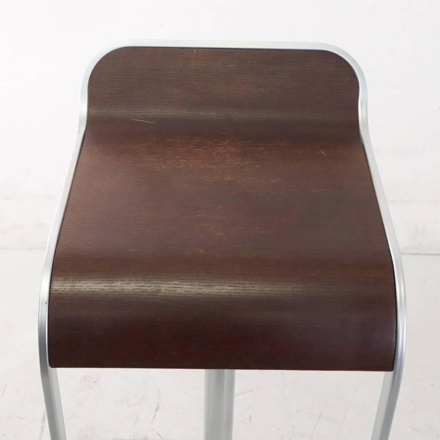 はなこ様6の5ラパルマ レム ハイスツール オーク突板 ブラウン 昇降回転