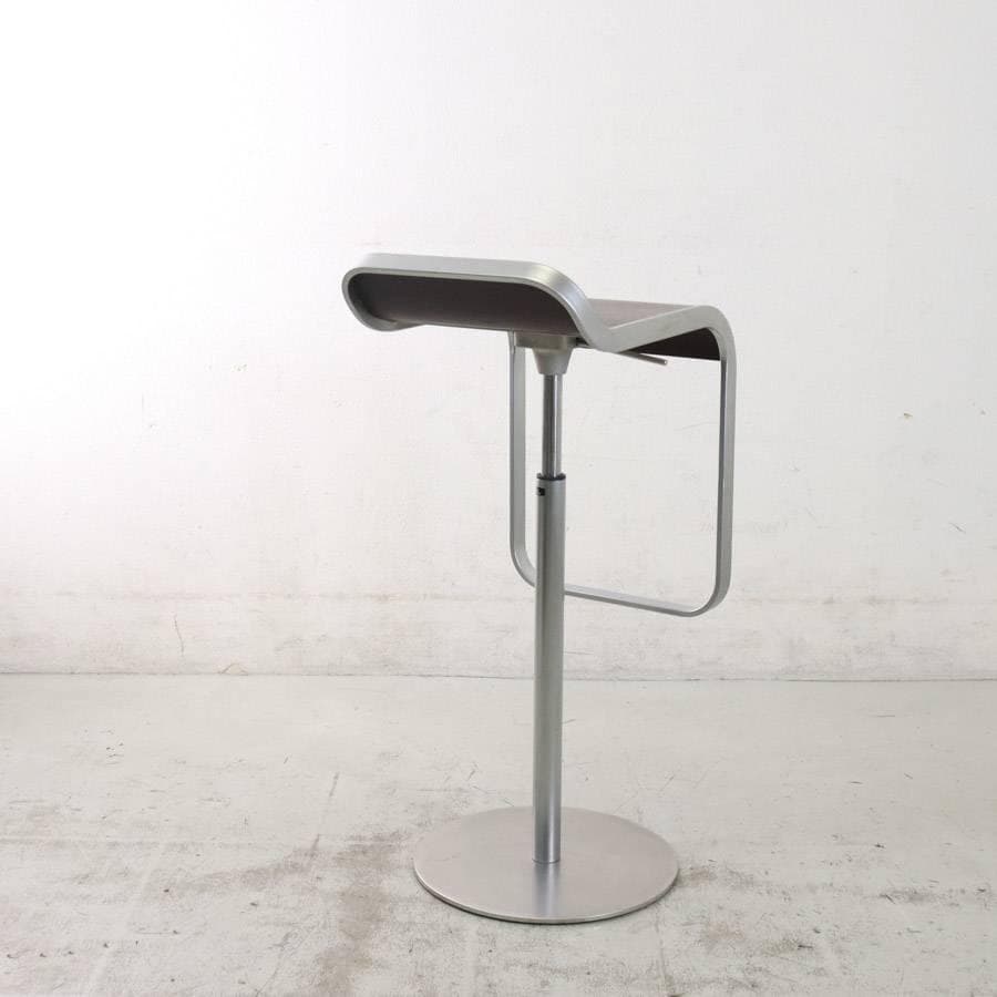 はなこ様6の5ラパルマ レム ハイスツール オーク突板 ブラウン 昇降回転