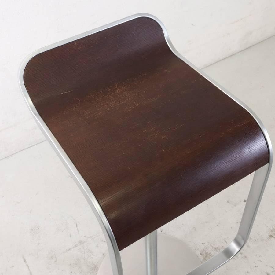 はなこ様6の5ラパルマ レム ハイスツール オーク突板 ブラウン 昇降回転