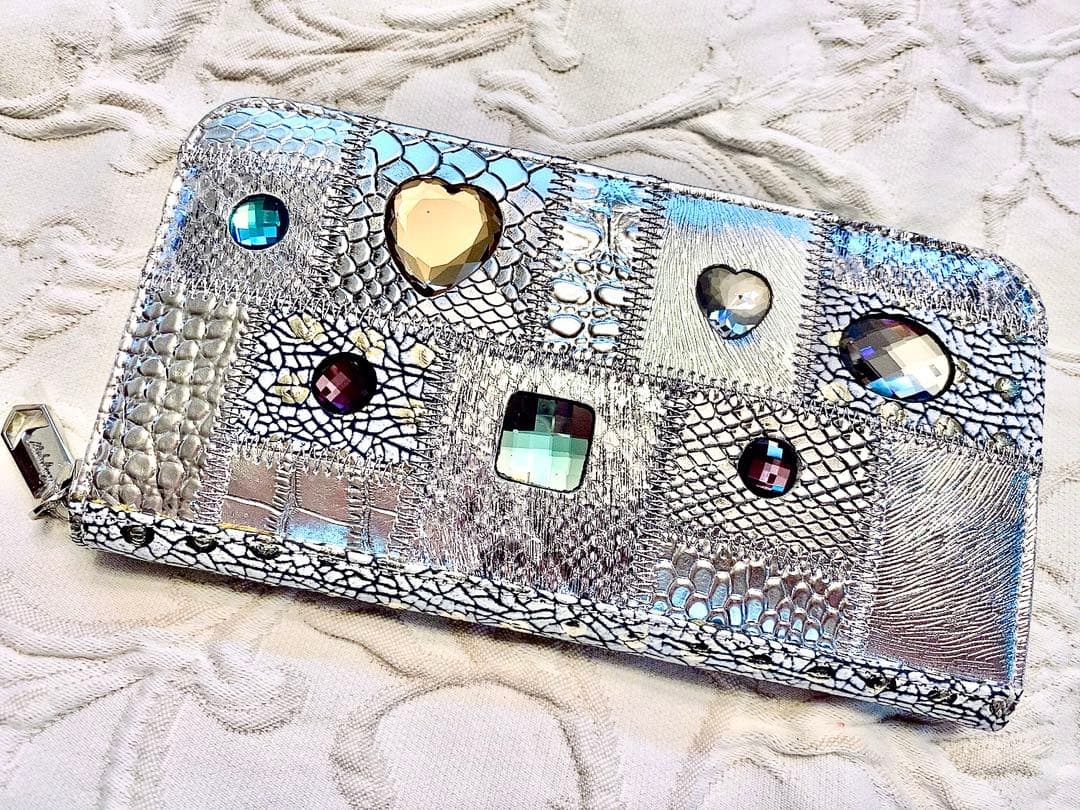 ABISTE ミケランジェロ シルバー長財布 未使用