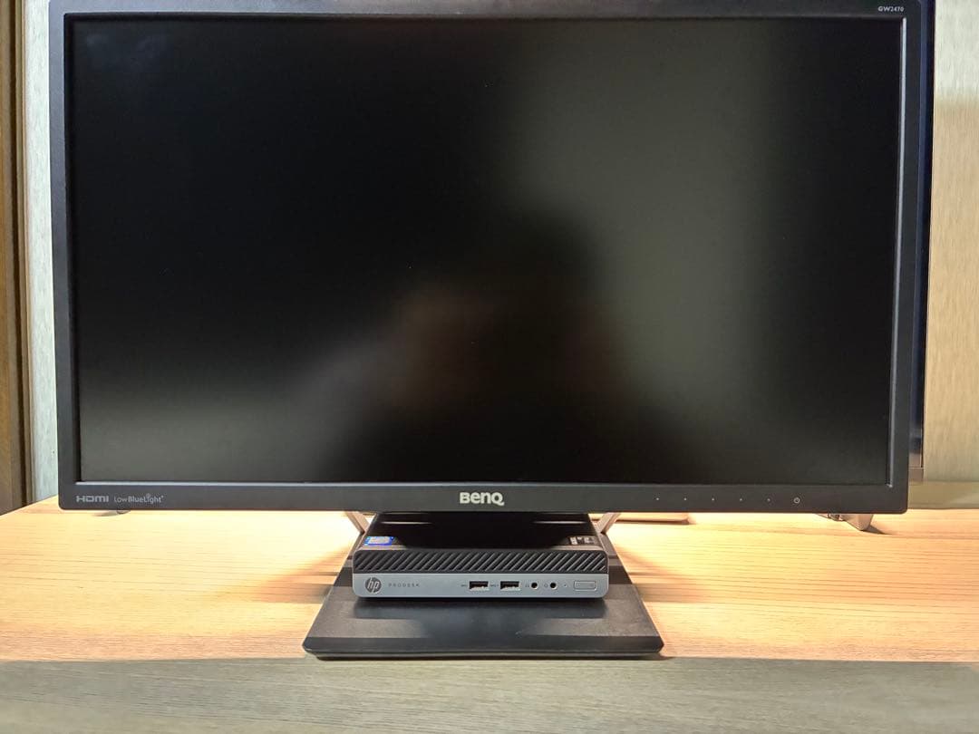 2台セットHP ProDesk 400 G4 DM + BenQ モニター