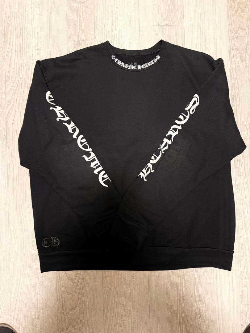 ⭐︎美品⭐︎ Chrome Hearts ネックロゴ　トレーナー　スエット　L