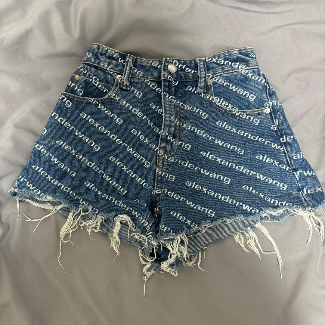 alexander wang Bite ロゴ ハイライズ ショートパンツ 23