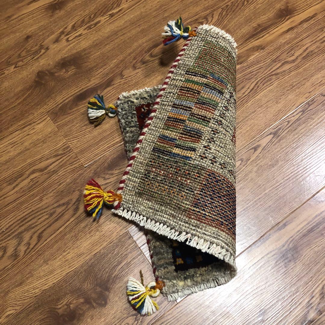 ペルシャギャッベ (ギャベ) チェアマット 椅子の座布団 No.11385