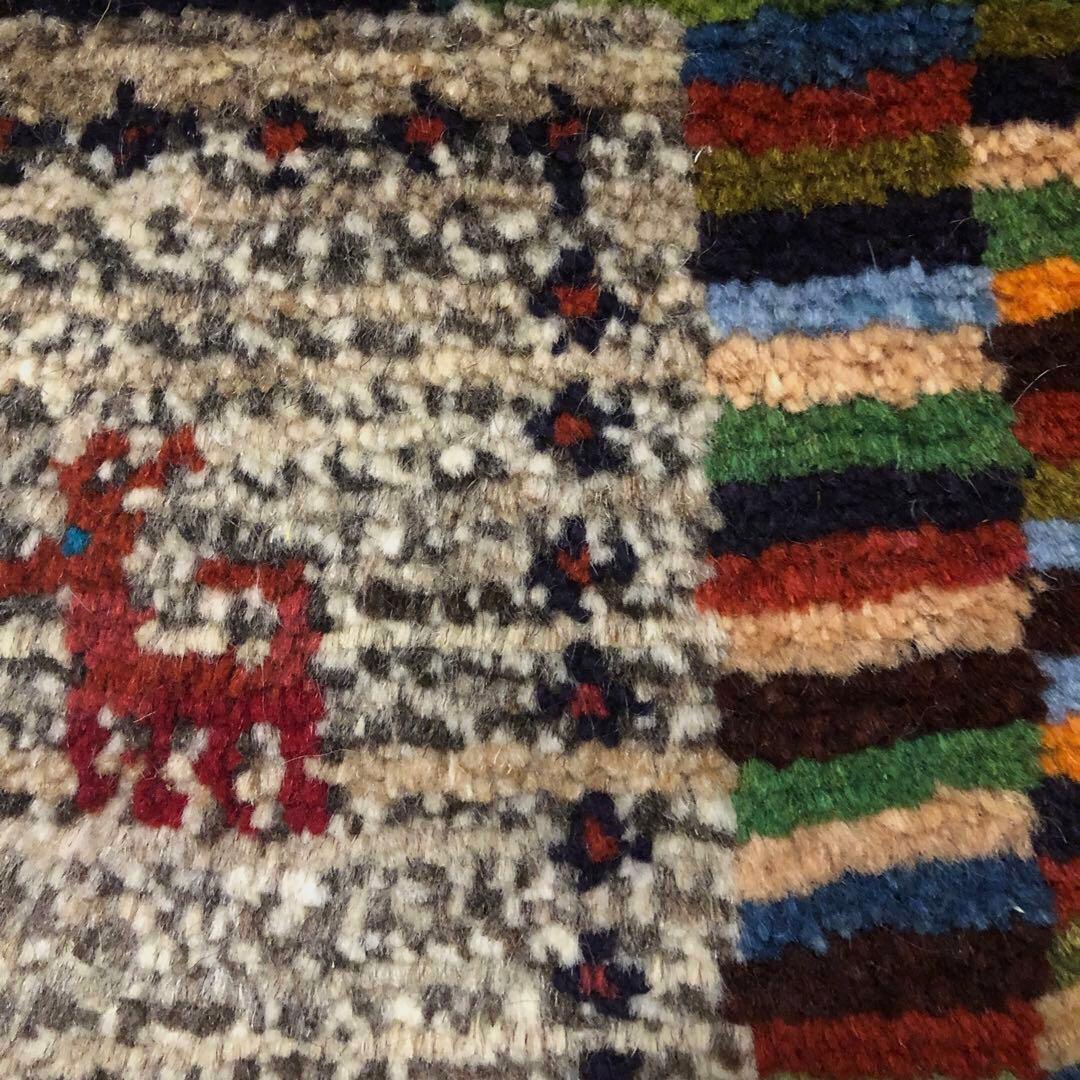 ペルシャギャッベ (ギャベ) チェアマット 椅子の座布団 No.11385