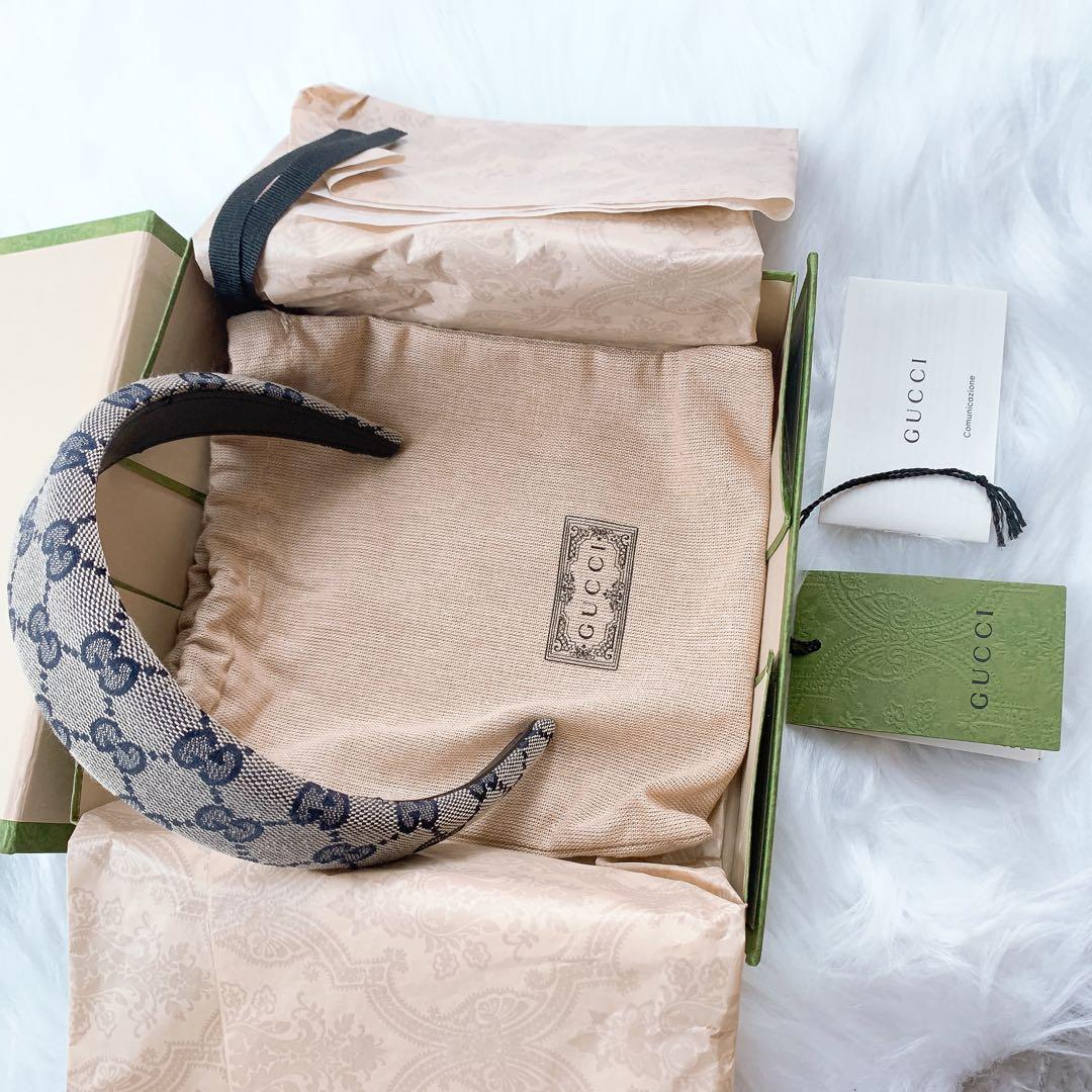 【正規品】GUCCI カチューシャ GG キャンバス ヘアバンド