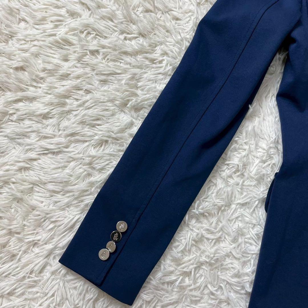 極美品　希少　ローレンラルフローレン　紺ブレ　ワッペン　エンブレム　銀ボタン　4