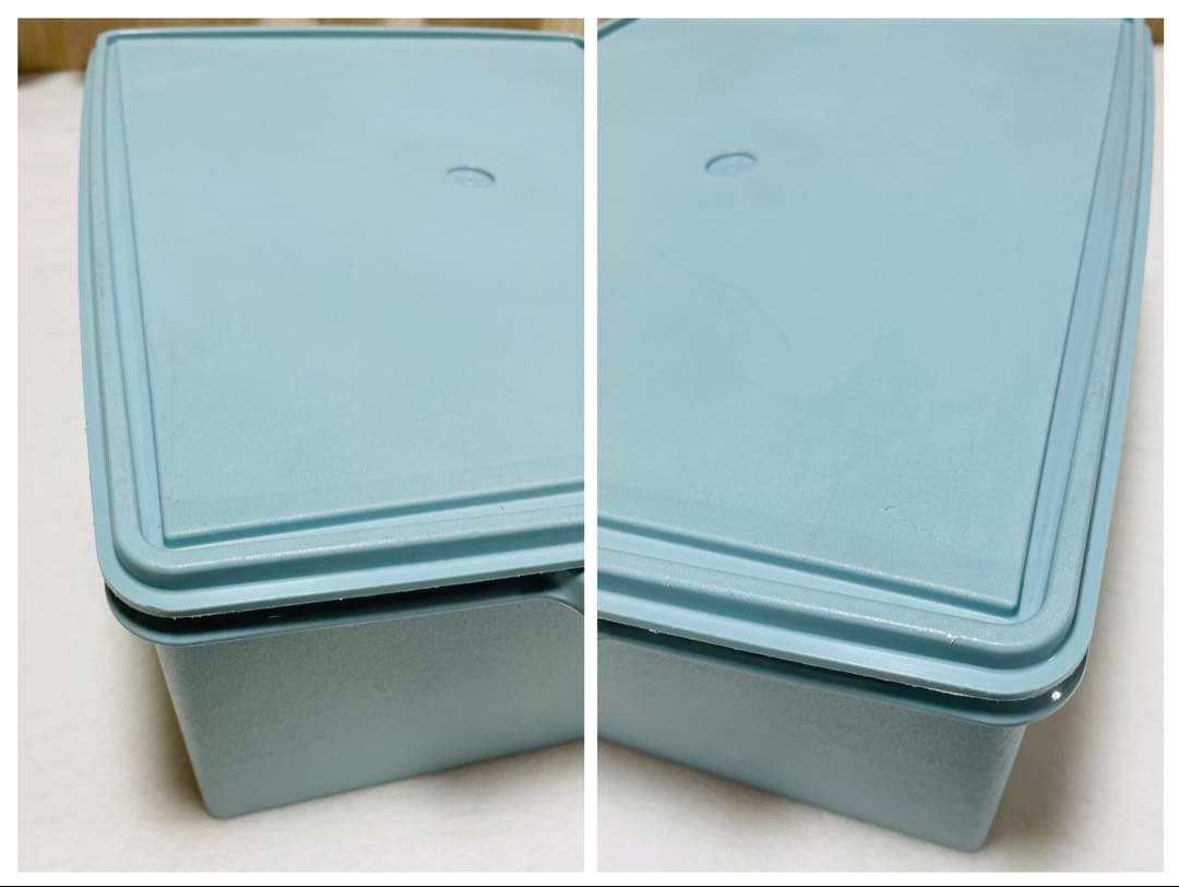 Hana/3個セット/タッパーウェア/ディープ/スーパーケース/水色