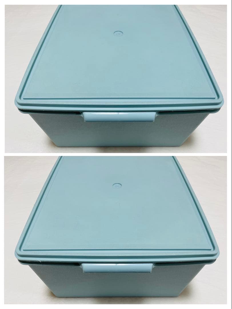 Hana/3個セット/タッパーウェア/ディープ/スーパーケース/水色