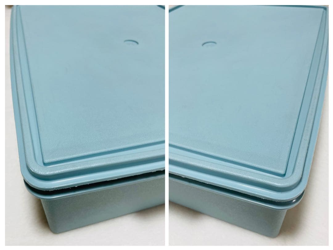 Hana/3個セット/タッパーウェア/ディープ/スーパーケース/水色