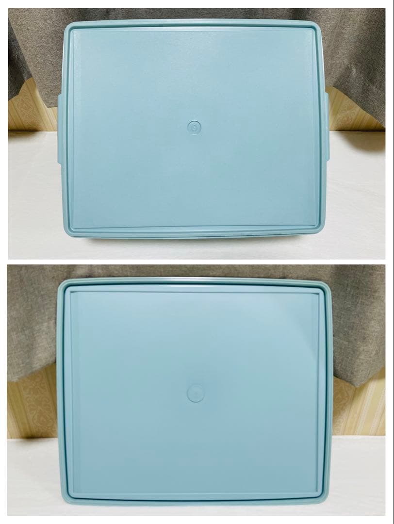 Hana/3個セット/タッパーウェア/ディープ/スーパーケース/水色