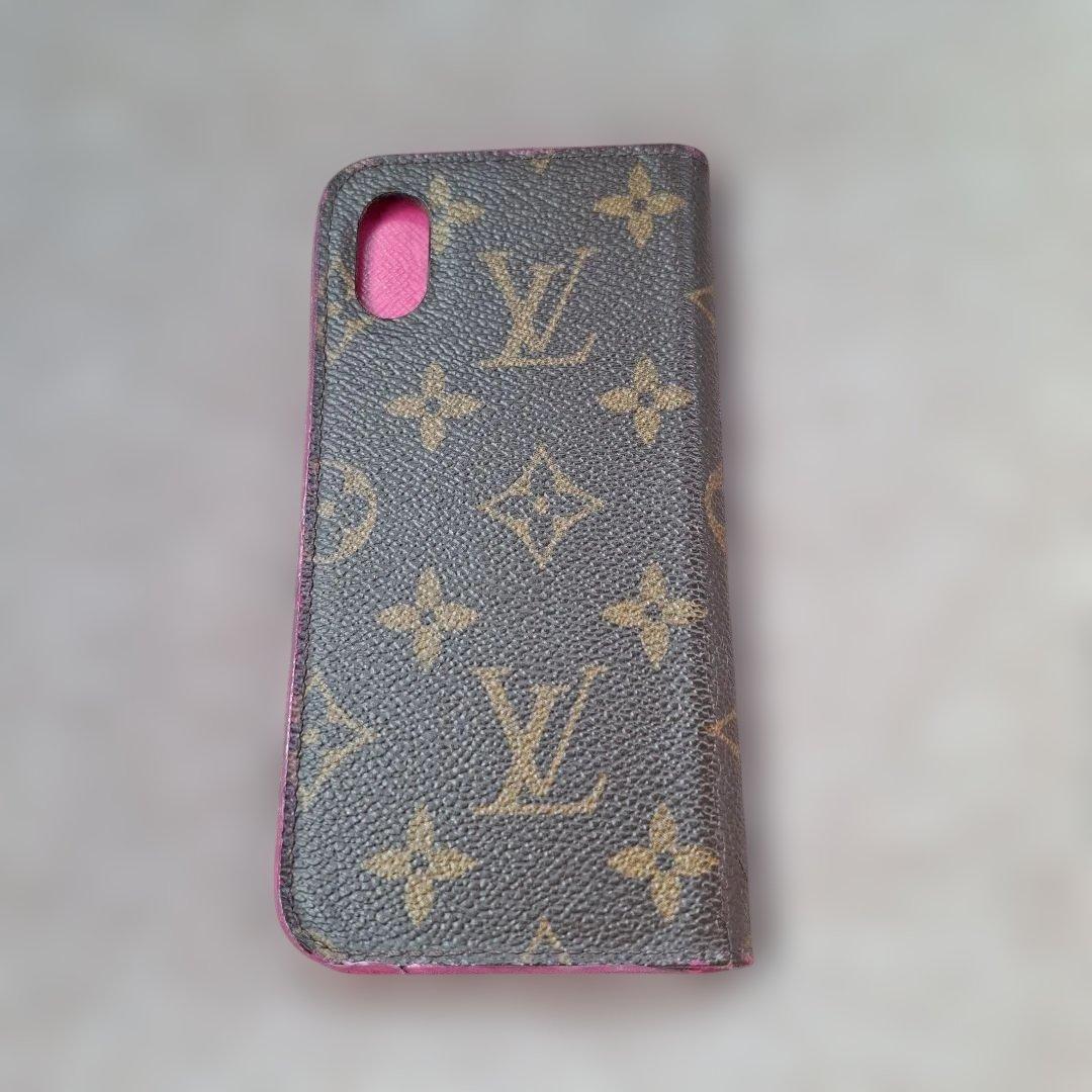 Louis Vuitton モノグラム手帳型ケース iPhone10 Xs用