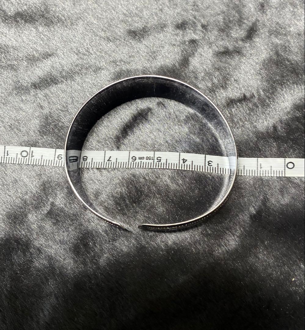 銀製 作家物 靖山 バングルとリングのセット