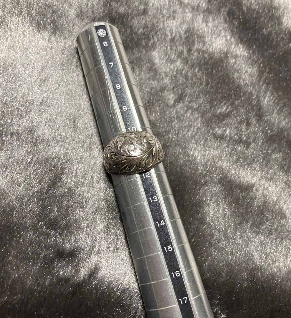 銀製 作家物 靖山 バングルとリングのセット