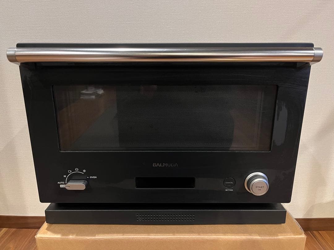 【ジャンク品】BALMUDA オーブンレンジ ブラック