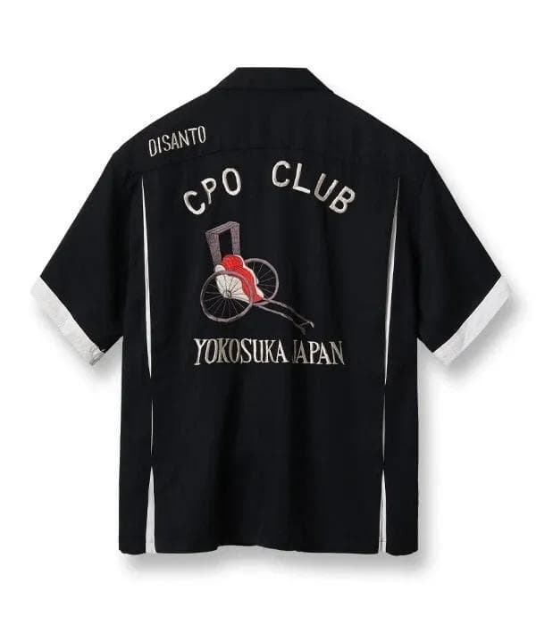 東洋 TT39103 SUKA BOWLING SHIRT XXL 黒 半袖