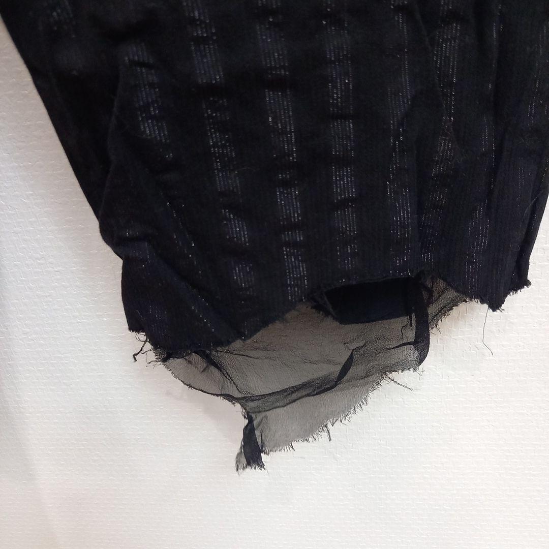 極美品　ifsixwasnine　黒のストライプハーフパンツ