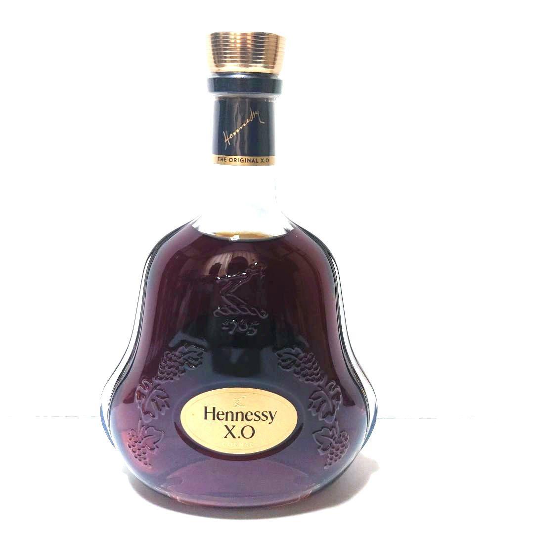 2 ヘネシーXO　オリジナル 金キャップ クリアボトル　コニャック