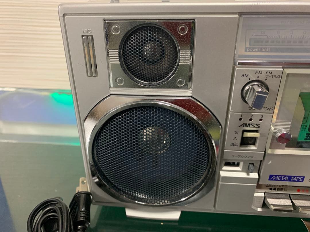 美品昭和レトロ SANYO 三洋 MR-V8 ラジカセキャリングケース付き整備品