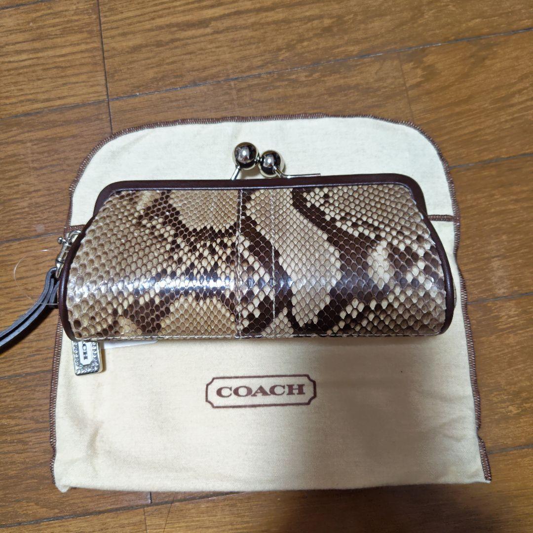 COACH コーチ クラッチバック がま口タイプ新品