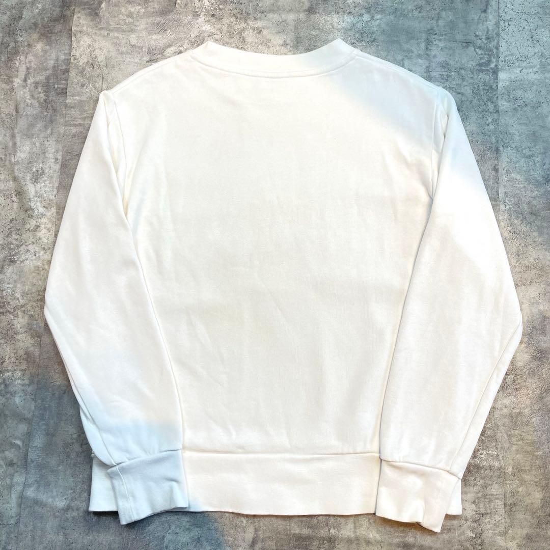 MONCLER モンクレール ロゴ ラインストーン スウェット ホワイト