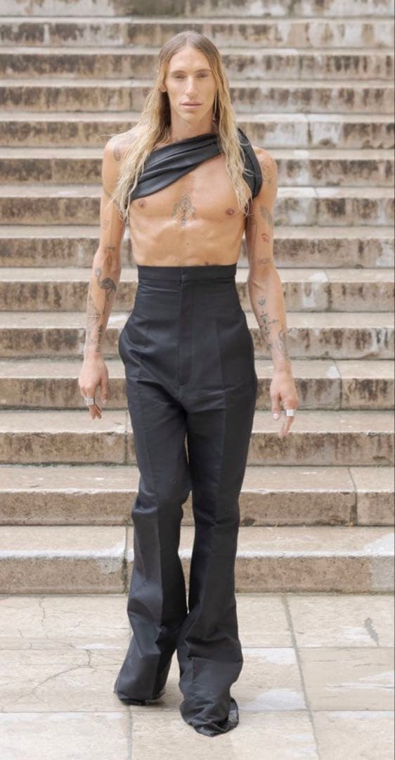 パンツ Rick Owens Black Dirt Cooper Trousers