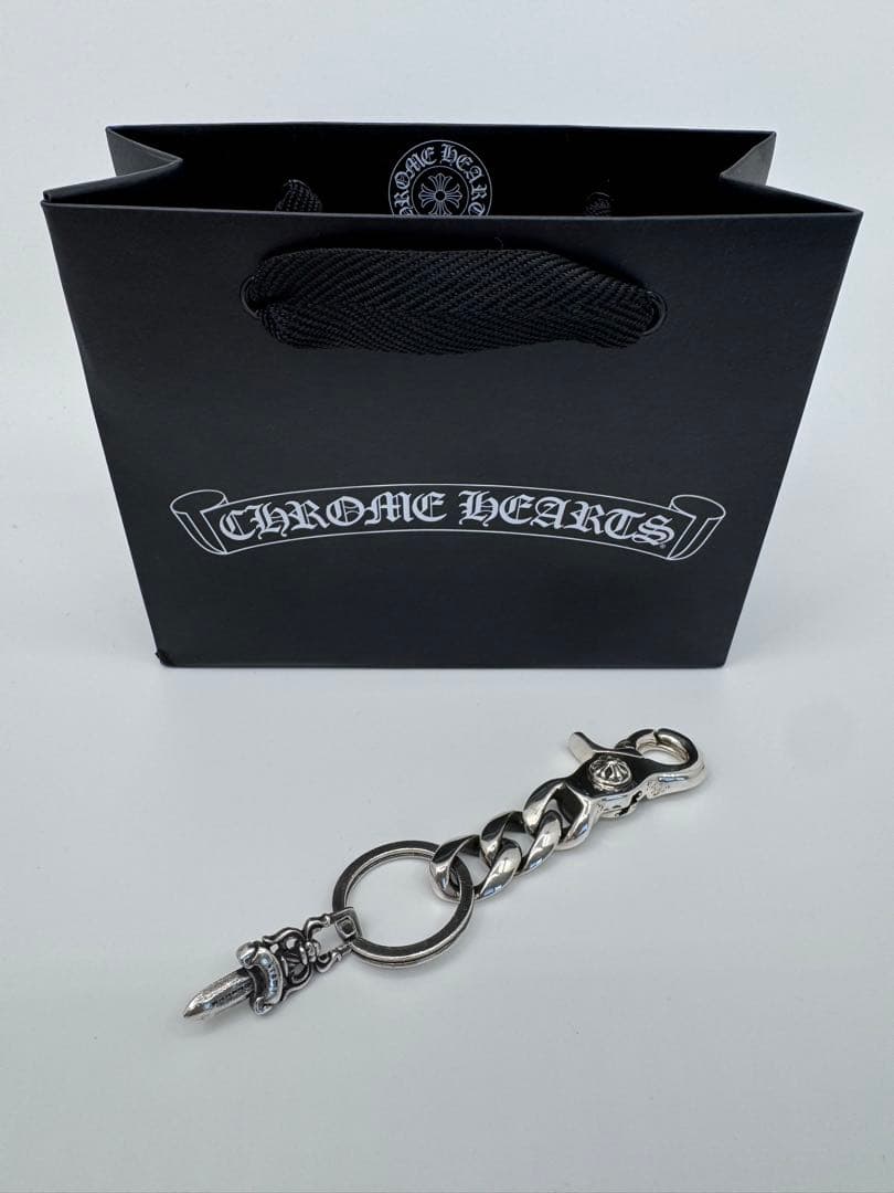 【正規品】CHROME HEARTS クラシックキーチェーン クリップ ショート