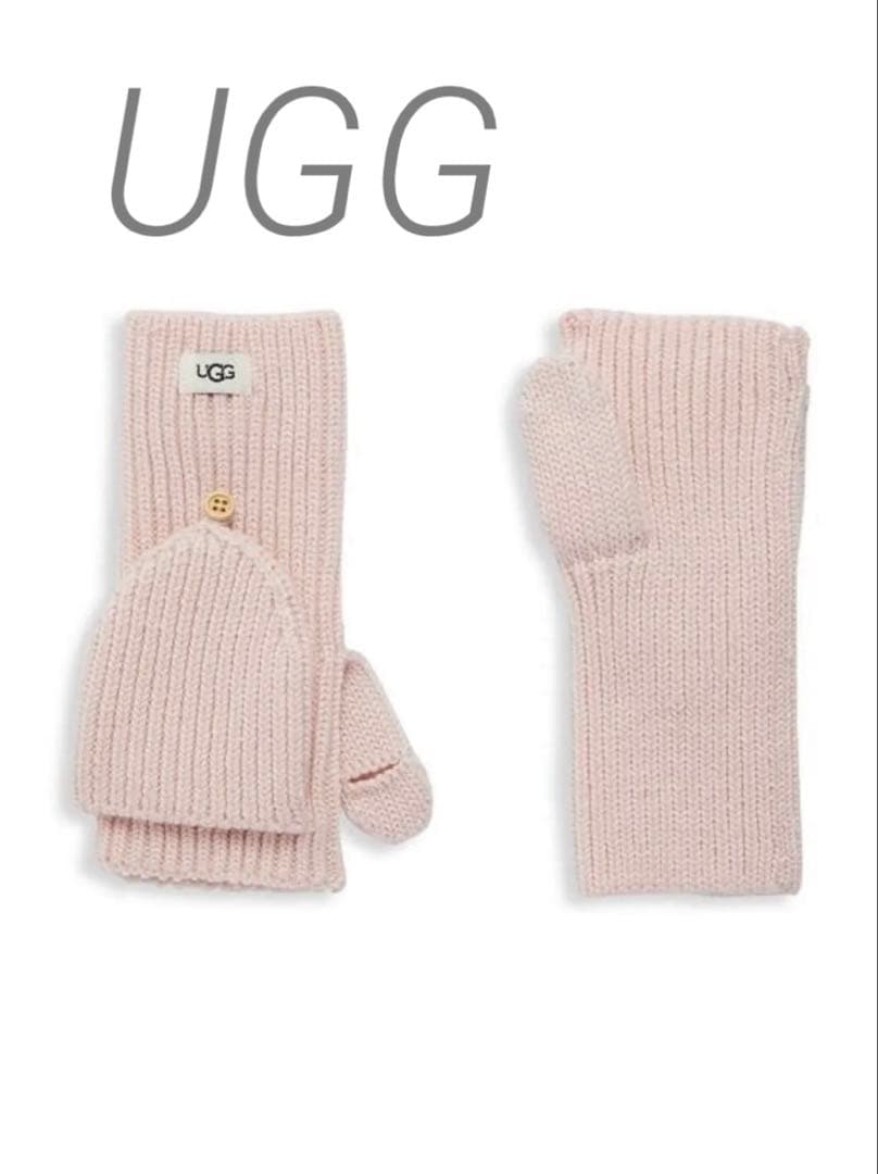 新品★UGG W COZY KNIT FLIP MITTEN ライトピンク 手袋