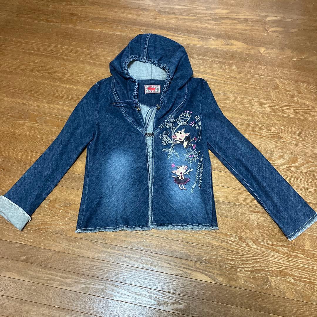 アルベロベロ　フード付きデニムジャケット