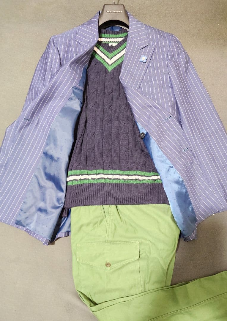 ゲリラセール　高級至高の逸品　CANONICO ダブルブレストスーツ　L 美品