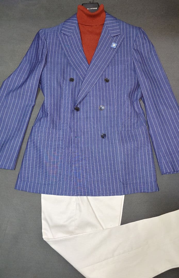 ゲリラセール　高級至高の逸品　CANONICO ダブルブレストスーツ　L 美品