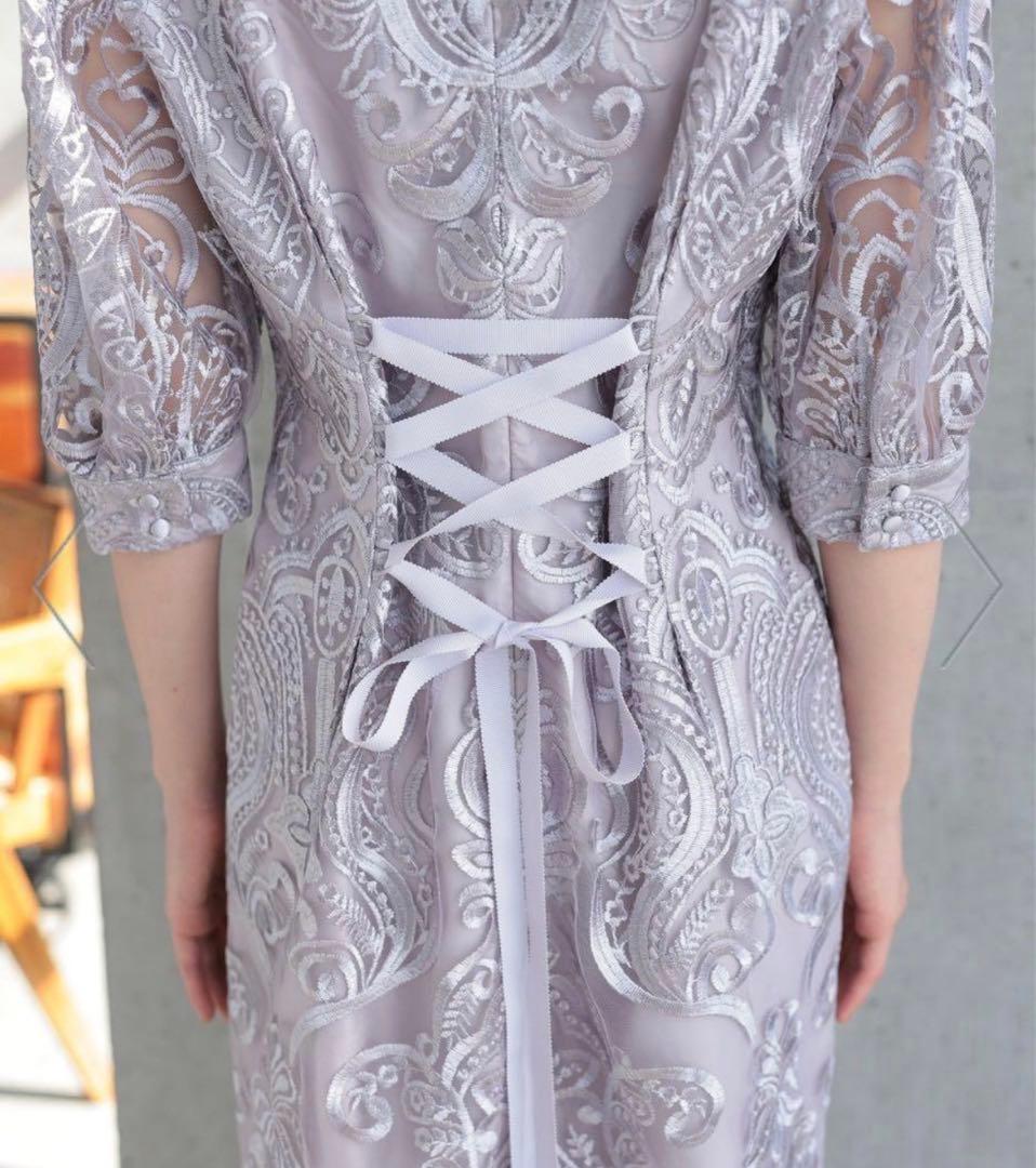 ショーン♡PREFERIR ドレス　刺繍レース　バックリボン　結婚式