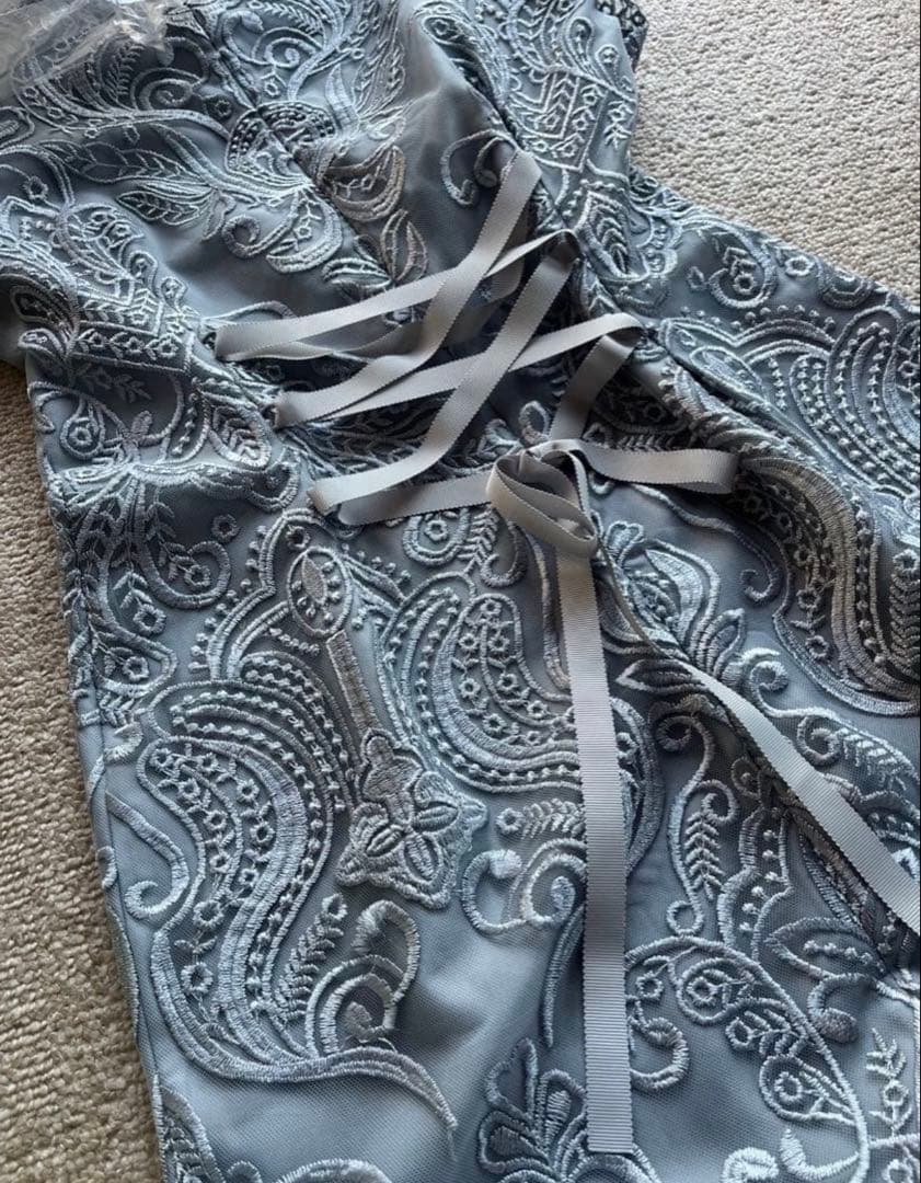 ショーン♡PREFERIR ドレス　刺繍レース　バックリボン　結婚式