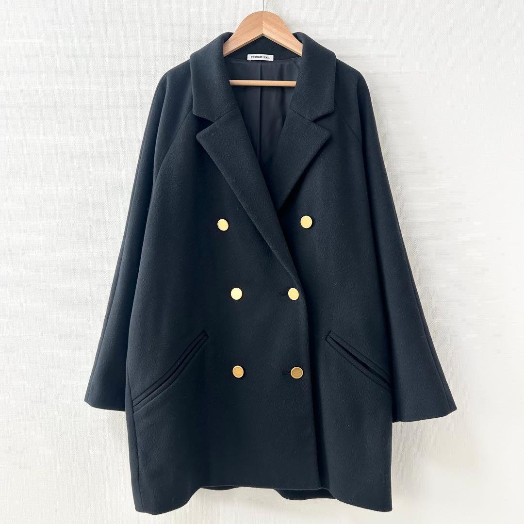 ドゥーズィエムクラス　ShortDouble コート　ブラック